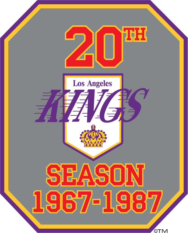Los Angeles Kings 1987 Anniversary Logo t shirts iron on transfers